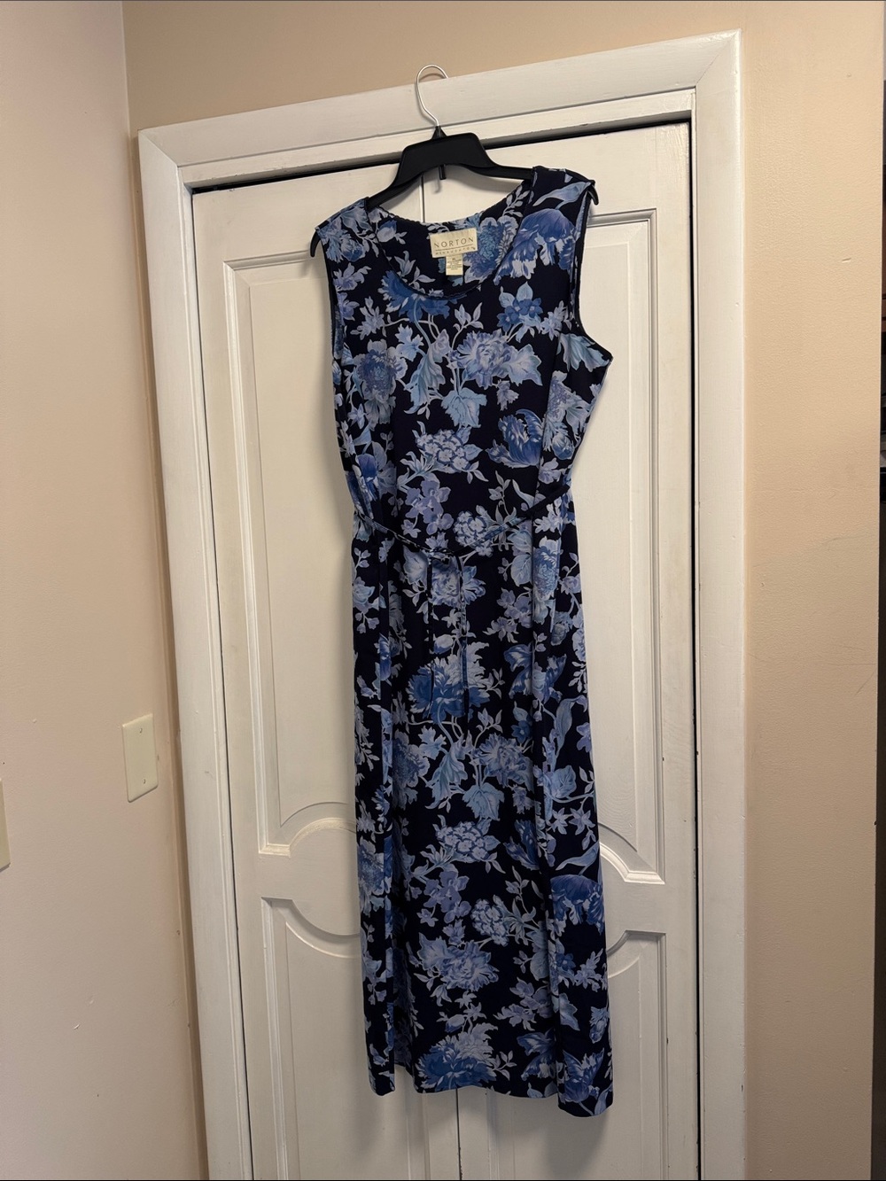 Norton McNaughton Navy Floral Maxi Dress